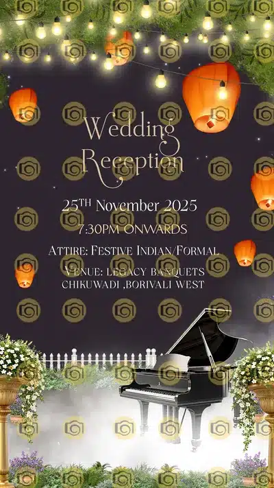 Night Musical Theme Sangeet Save The Date